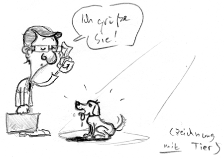 Skizzenblog Ich grüße Sie